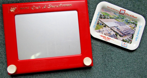Vintage ohio art etch sketch - ohio,