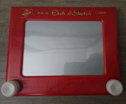 Vintage etch sketch magic - a,