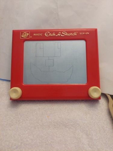 Vintage magic etch sketch - a,