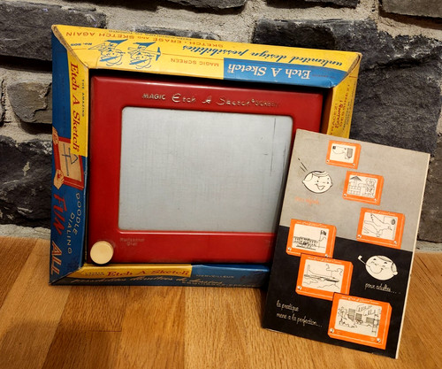 Vintage etch sketch - vintage,